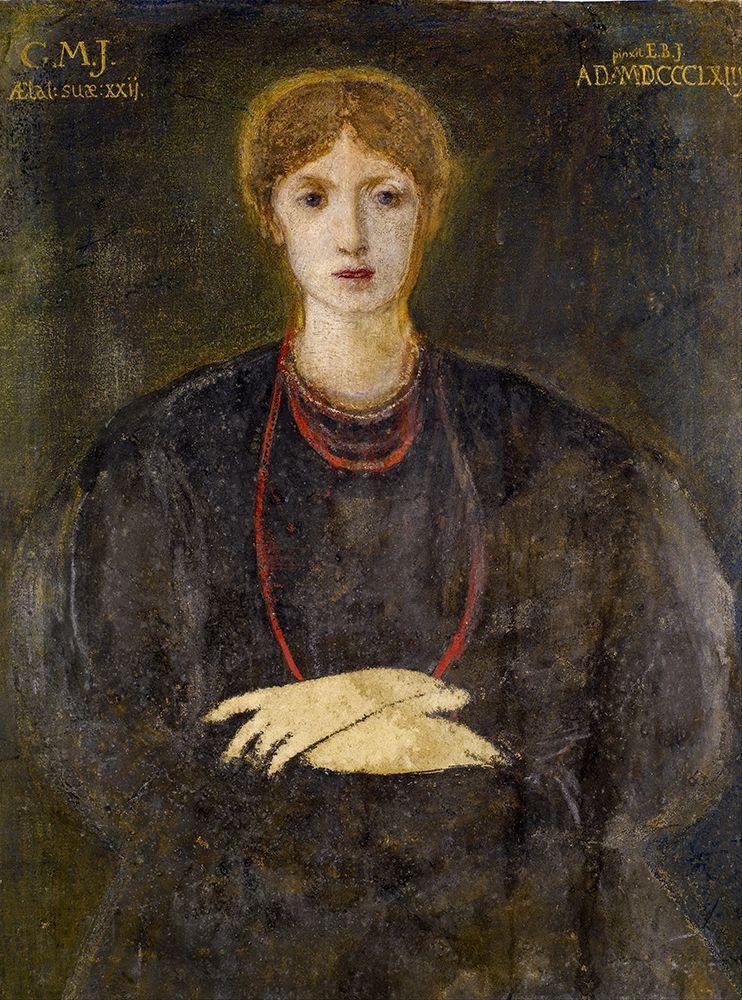 Portrait of Georgiana Burne-Jones art print by Edward Burne-Jones for $57.95 CAD