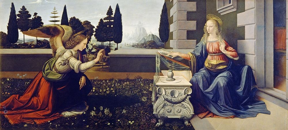 The Annunciation art print by Leonardo da Vinci for $57.95 CAD