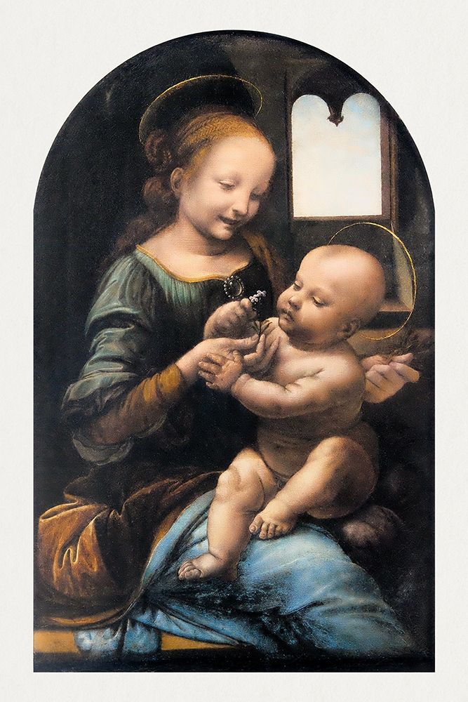 Benois Madonna art print by Leonardo da Vinci for $57.95 CAD