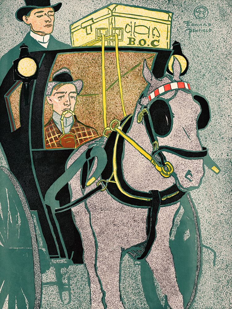 Man in Carriage art print by Edward Penfield for $57.95 CAD