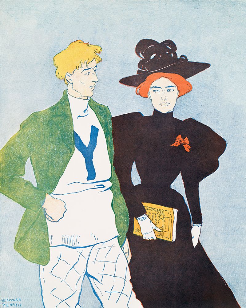 Harpers November 1894 art print by Edward Penfield for $57.95 CAD