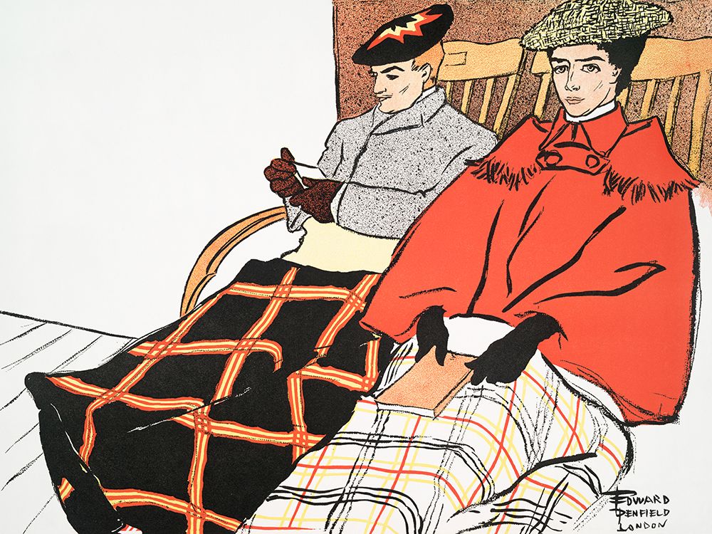 Man and Woman Sitting Together art print by Edward Penfield for $57.95 CAD