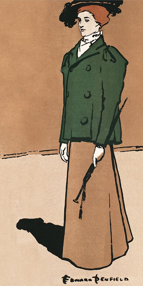 Female Equestrian Holding a Whip art print by Edward Penfield for $57.95 CAD