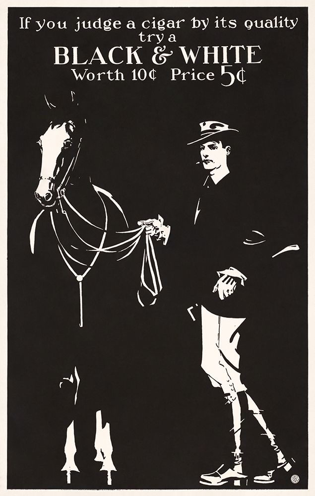 If you judge a cigar by its quality try a Black And White art print by Edward Penfield for $57.95 CAD
