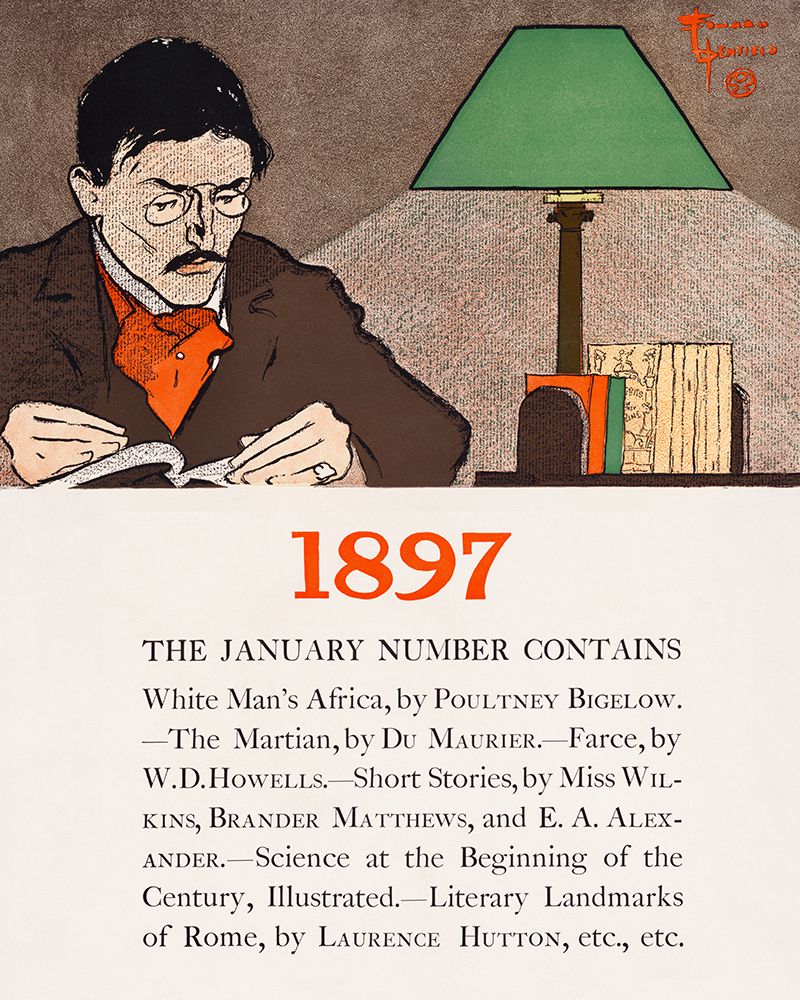 January 1897 art print by Edward Penfield for $57.95 CAD