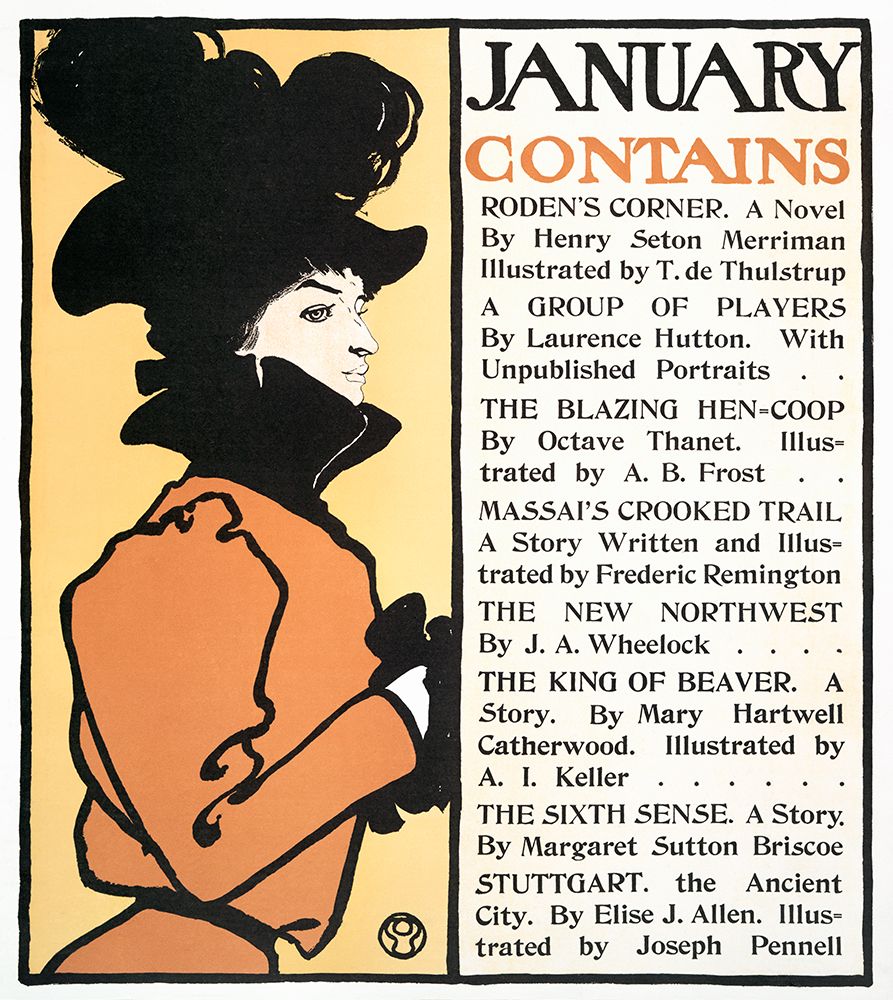 January Poster (1898) art print by Edward Penfield for $57.95 CAD