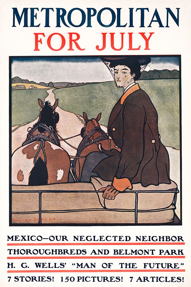 Metropolitan for July art print by Edward Penfield for $57.95 CAD