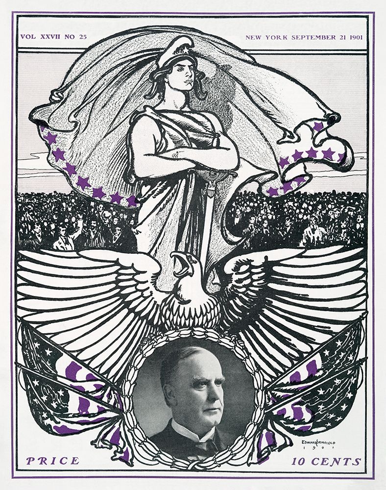 Vintage magazine cover art print by Edward Penfield for $57.95 CAD