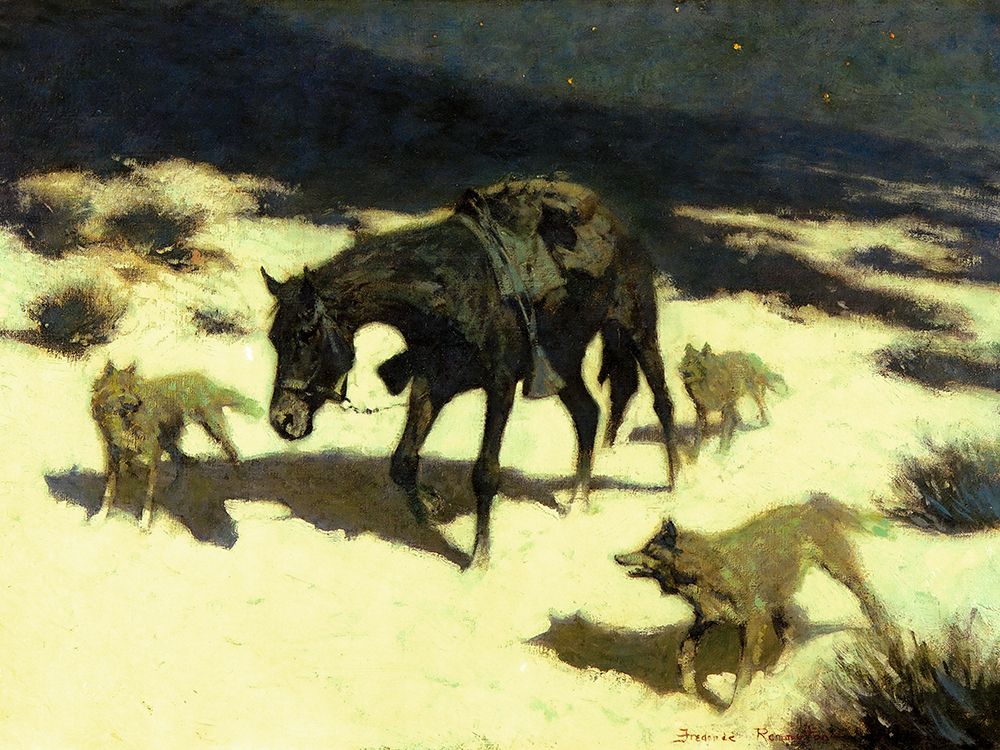 The Last March art print by Frederic Remington for $57.95 CAD