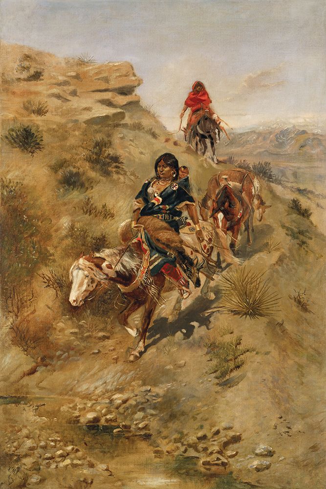 Bringing Home the Meat art print by Charles Marion Russell for $57.95 CAD