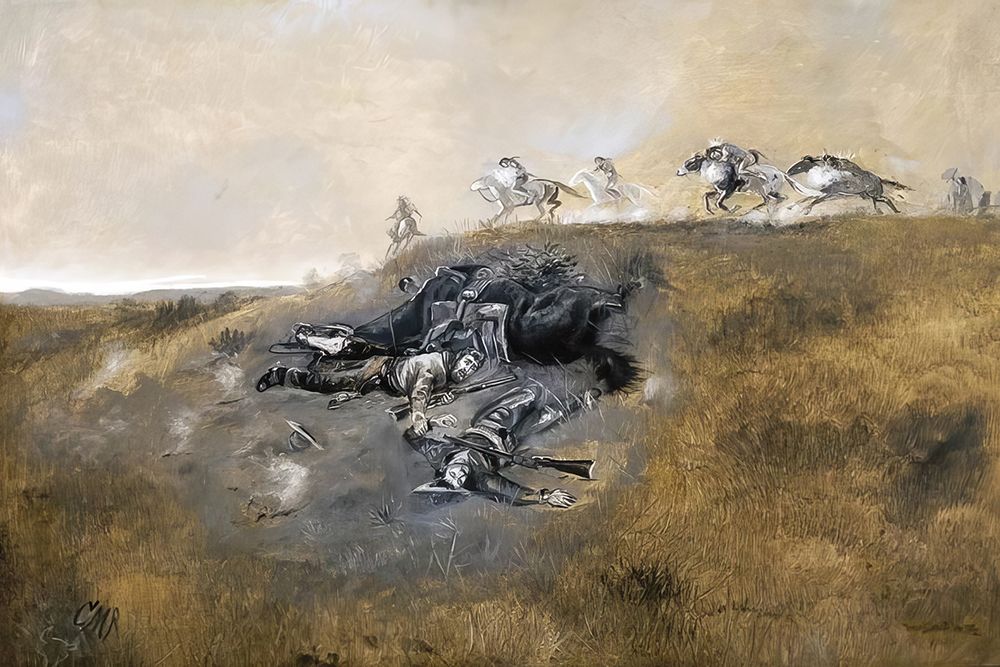 Close Quarters art print by Charles Marion Russell for $57.95 CAD