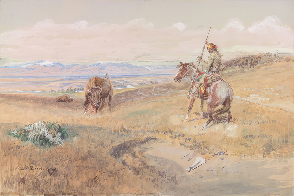Flintlock Days When Guns Were Slow art print by Charles Marion Russell for $57.95 CAD