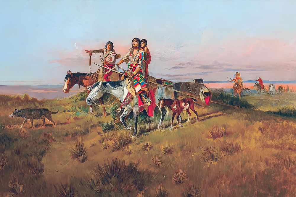 Following the Buffalo Run art print by Charles Marion Russell for $57.95 CAD