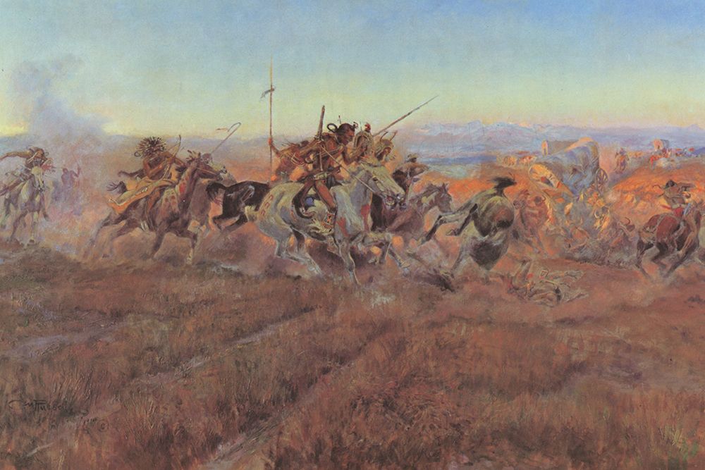 Jumped art print by Charles Marion Russell for $57.95 CAD