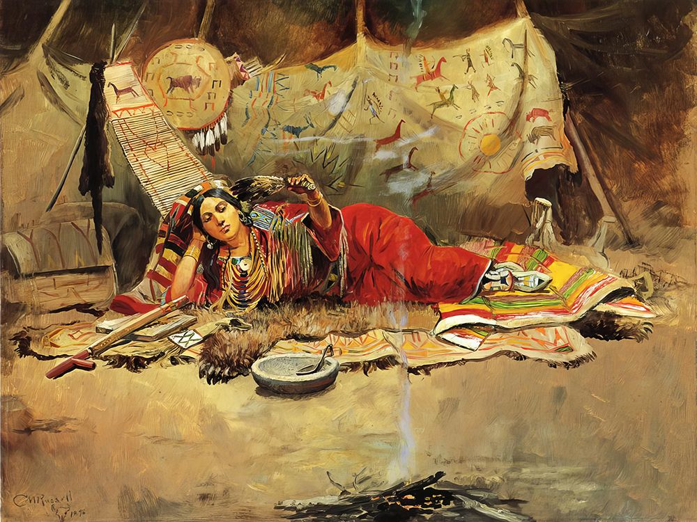 Keeoma art print by Charles Marion Russell for $57.95 CAD