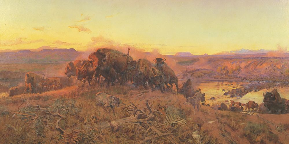 When The Land Belonged To God art print by Charles Marion Russell for $57.95 CAD