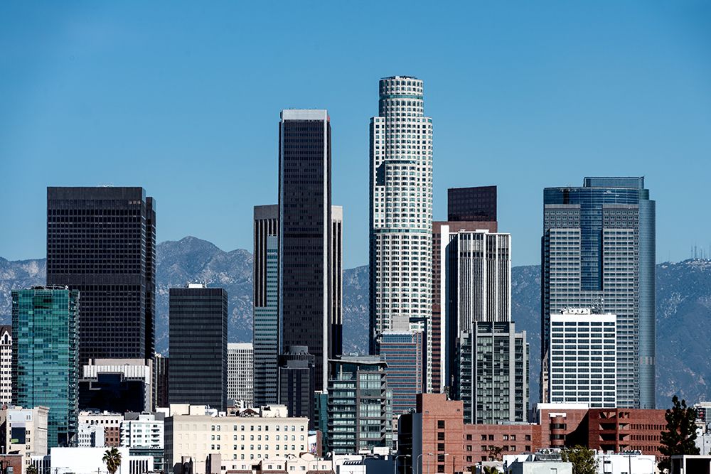 Skyline view of Los Angeles-California art print by Carol Highsmith for $57.95 CAD