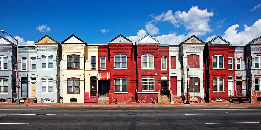 Row houses-Florida Ave. and Porter St.-NE-Washington-D.C. art print by Carol Highsmith for $57.95 CAD