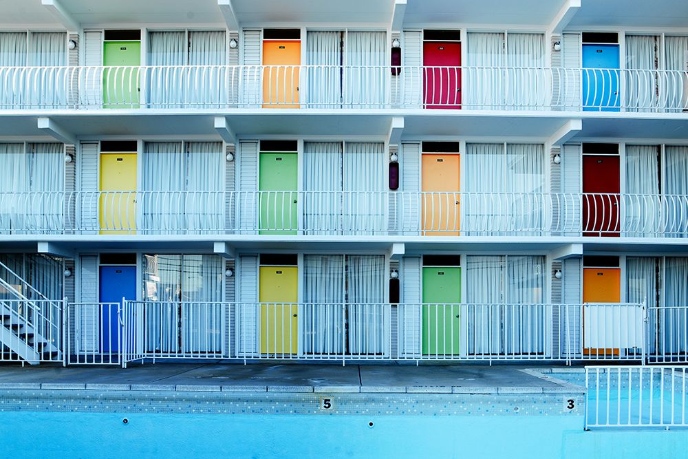 Colorful Historic Motel in Wildwood-New Jersey art print by Carol Highsmith for $57.95 CAD
