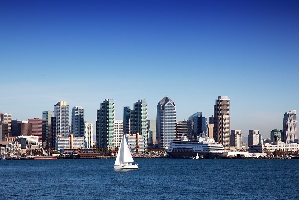 Skyline of San Diego-Calfornia art print by Carol Highsmith for $57.95 CAD