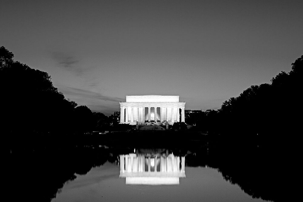 Lincoln Memorial at dusk in Washington-D.C. art print by Carol Highsmith for $57.95 CAD