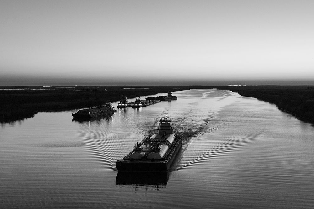 Sabine Pass waterway separating Texas from Louisiana art print by Carol Highsmith for $57.95 CAD