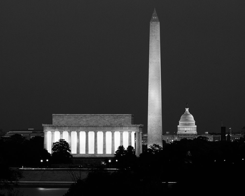 Washington Monuments at Night art print by Carol Highsmith for $57.95 CAD