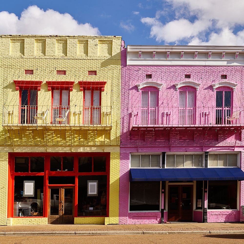 Yazoo City-Mississippi in bold-Carribeanesque colors art print by Carol Highsmith for $57.95 CAD