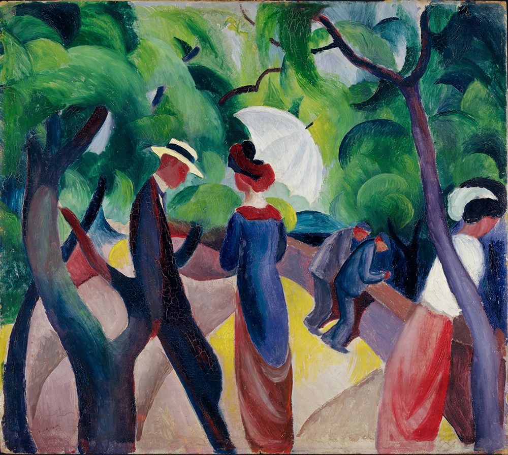 Promenade art print by August Macke for $57.95 CAD