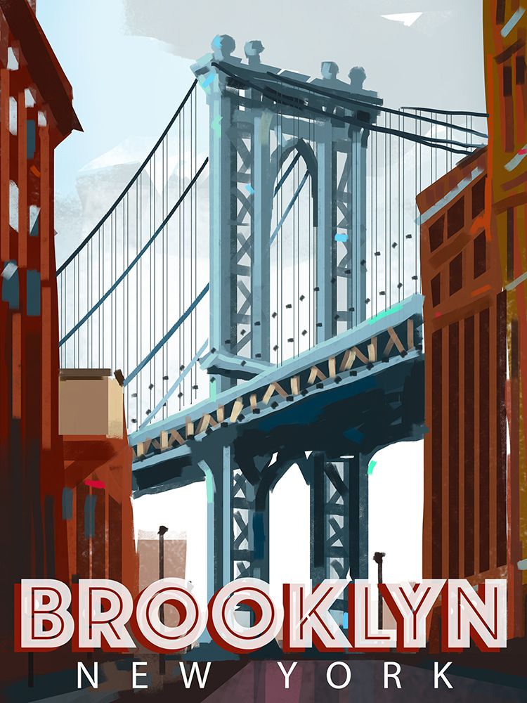 Brooklyn art print by East Coast Licensing for $57.95 CAD