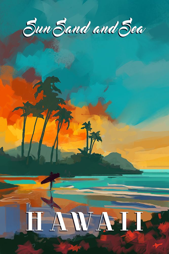Hawaii art print by East Coast Licensing for $57.95 CAD