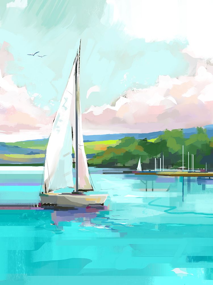 Lake Scene art print by East Coast Licensing for $57.95 CAD