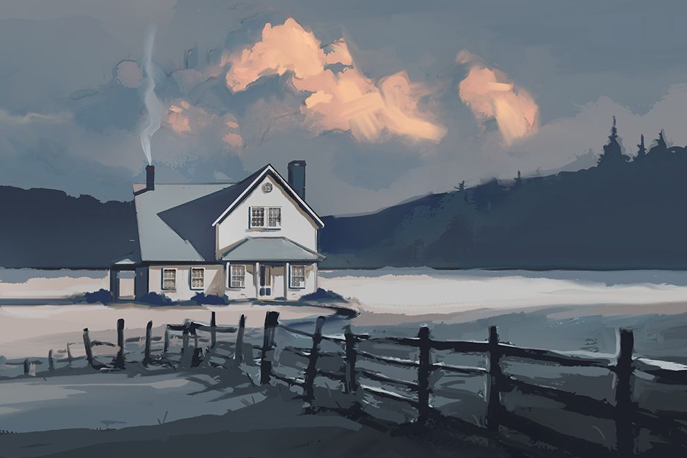 Winter House art print by East Coast Licensing for $57.95 CAD
