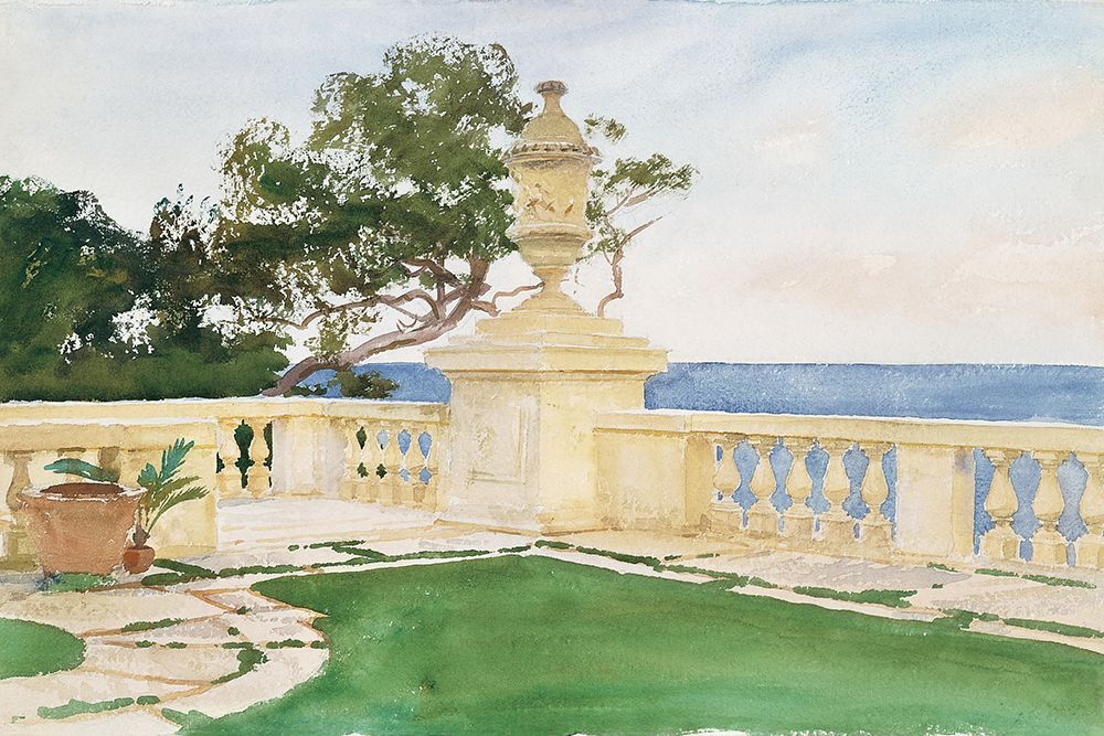 Terrace-Vizcaya art print by John Singer Sargent for $57.95 CAD