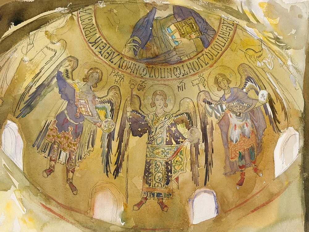 Angels-Mosaic-Palatine Chapel-Palermo art print by John Singer Sargent for $57.95 CAD