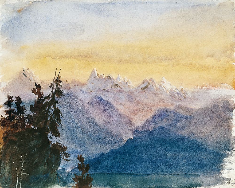 View from Mount Pilatus art print by John Singer Sargent for $57.95 CAD