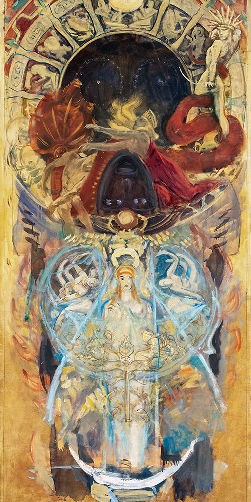Boston Public Library Mural Design for an Archway art print by John Singer Sargent for $57.95 CAD