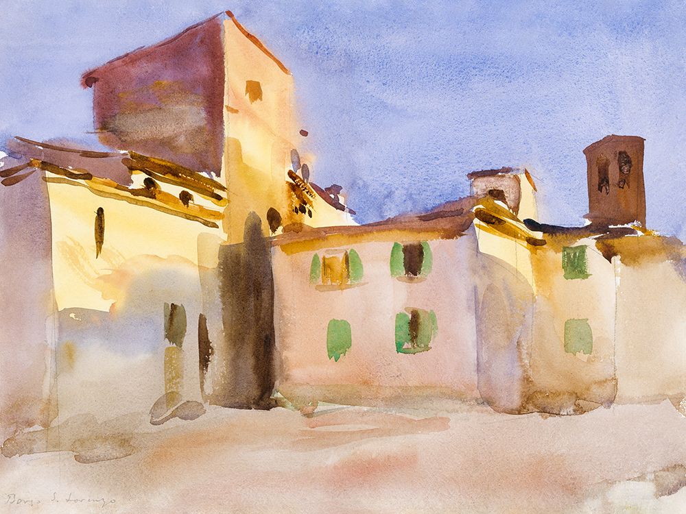 Borgo San Lorenzo art print by John Singer Sargent for $57.95 CAD