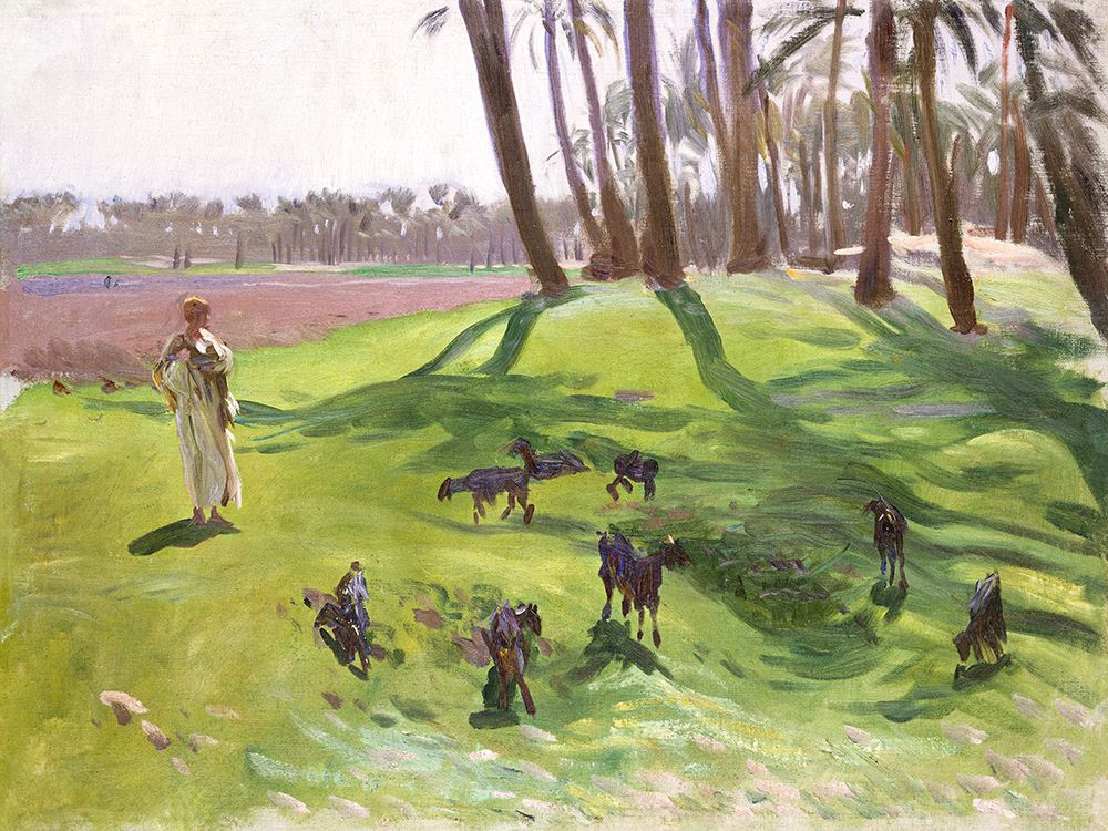 Landscape with Goatherd art print by John Singer Sargent for $57.95 CAD
