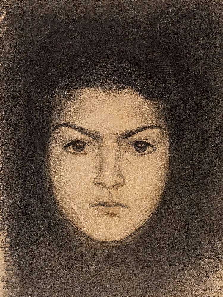 Head of a Woman Front art print by John Singer Sargent for $57.95 CAD