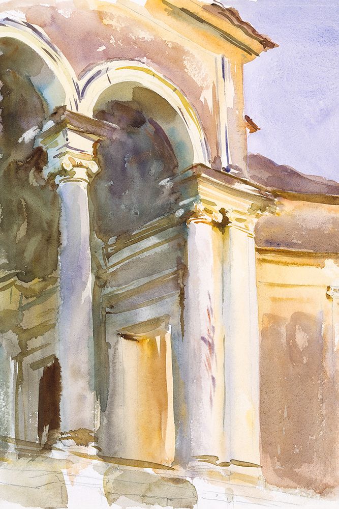 Loggia-Villa Giulia-Rome art print by John Singer Sargent for $57.95 CAD