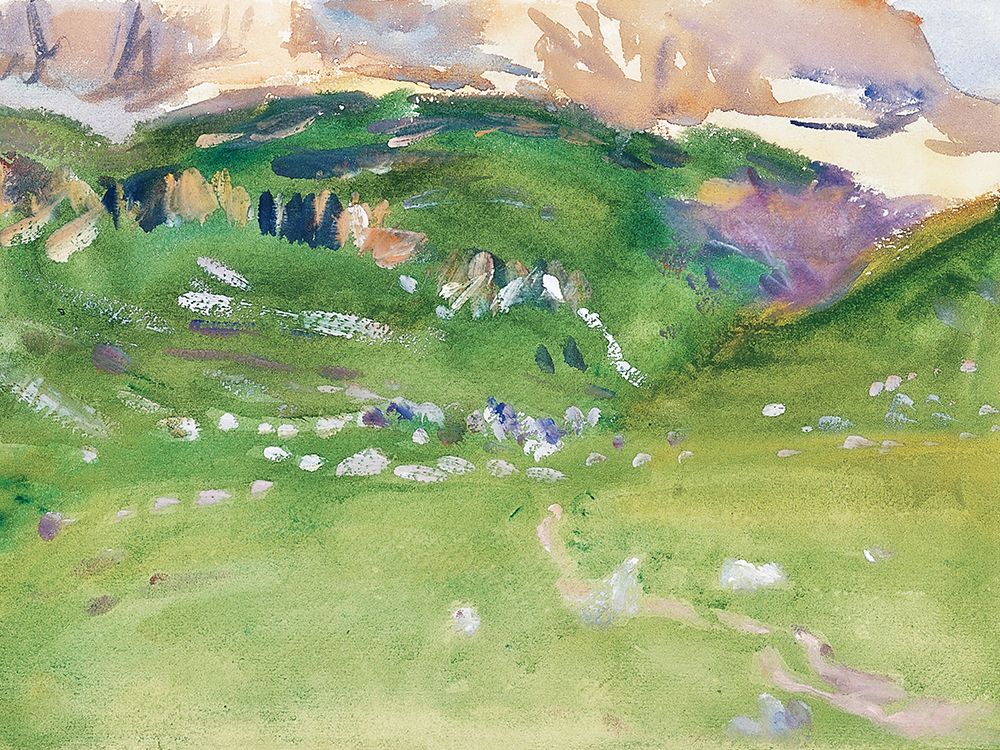 Sellar Alp-Dolomites art print by John Singer Sargent for $57.95 CAD