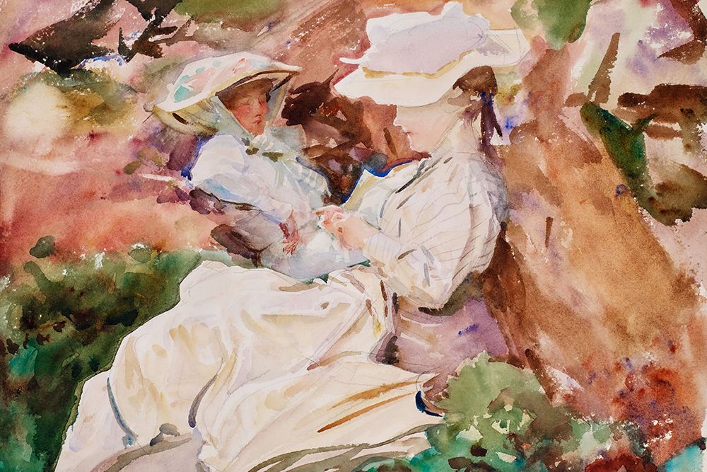 Simplon - Mrs Barnard and her Daughter Dorothy art print by John Singer Sargent for $57.95 CAD