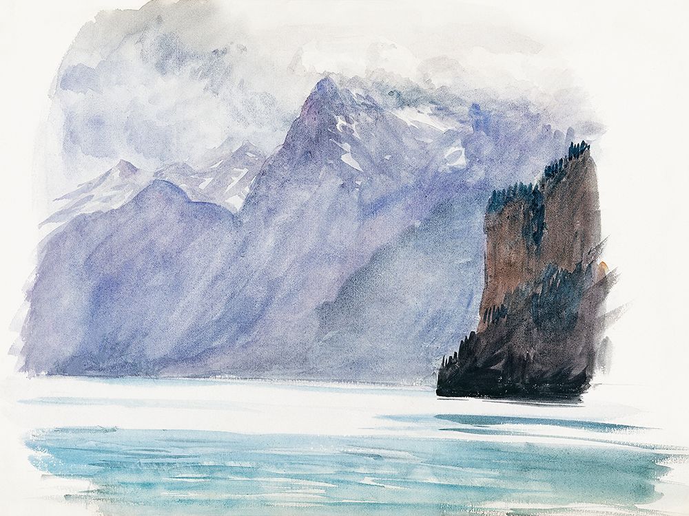 Mountain Lake from Switzerland art print by John Singer Sargent for $57.95 CAD