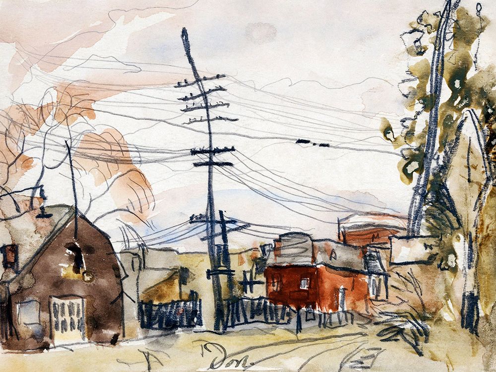 Fall Brook Railroad art print by Arthur Dove for $57.95 CAD