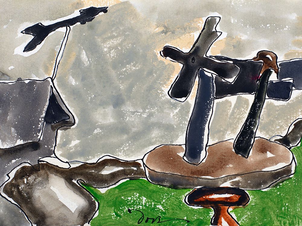 Landscape with Weather Vane art print by Arthur Dove for $57.95 CAD