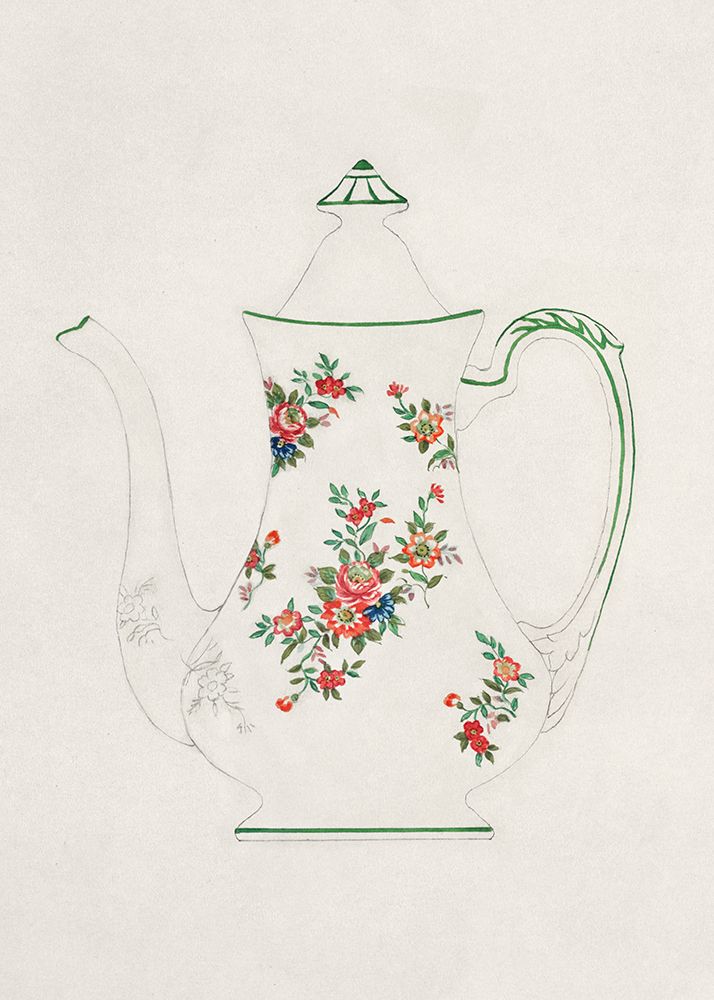 Design for a Noritake Teapot I art print by Noritake Designs for $57.95 CAD