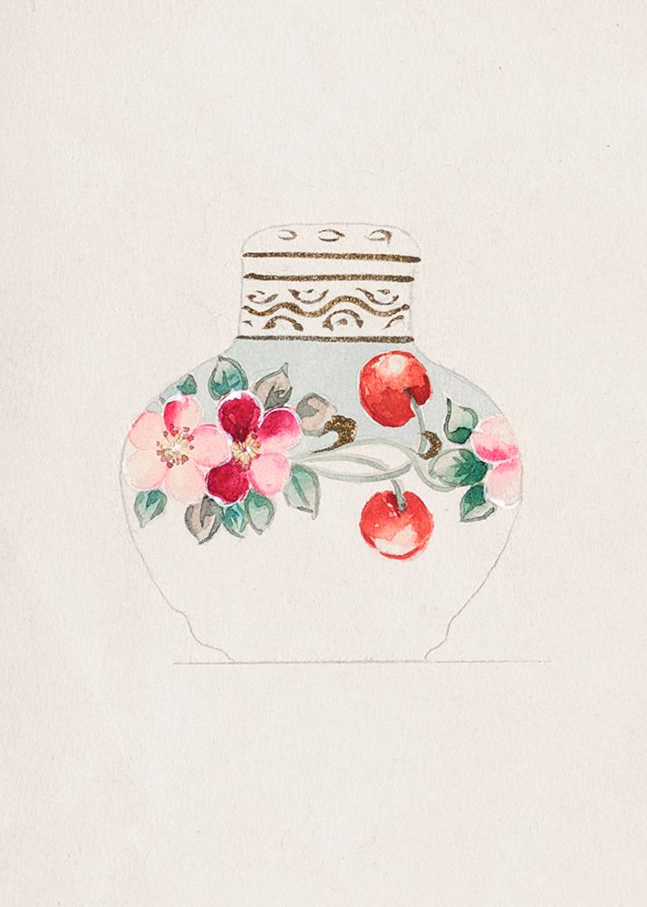 Design for Noritake Lidded Jar I art print by Noritake Designs for $57.95 CAD