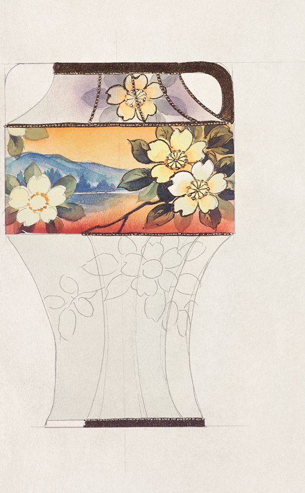 Design for a Noritake Vase IV art print by Noritake Designs for $57.95 CAD