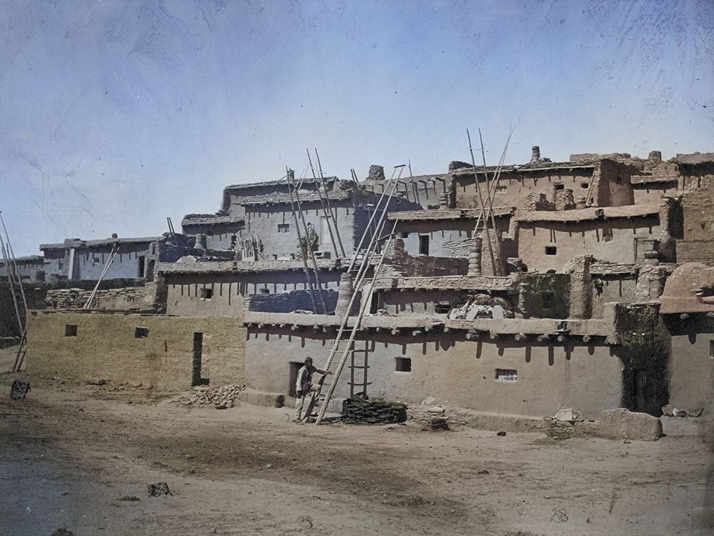 Zuni Pueblo-New Mexico Color art print by Timothy H OSullivan for $57.95 CAD